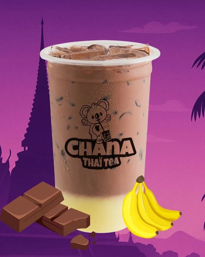 Bubble tea Lait chocolat banane — Chana Thai Tea