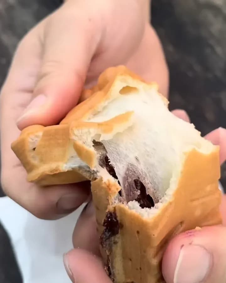 Mochi waffle à partager