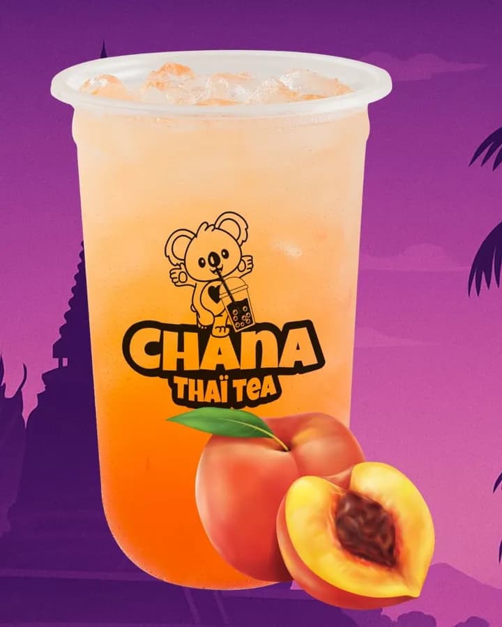 Bubble tea pêche — Chana Thai Tea