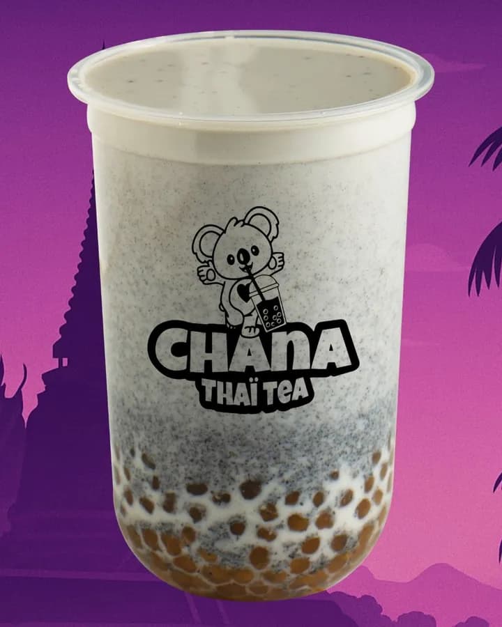 Bubble tea Sésame — Chana Thai Tea
